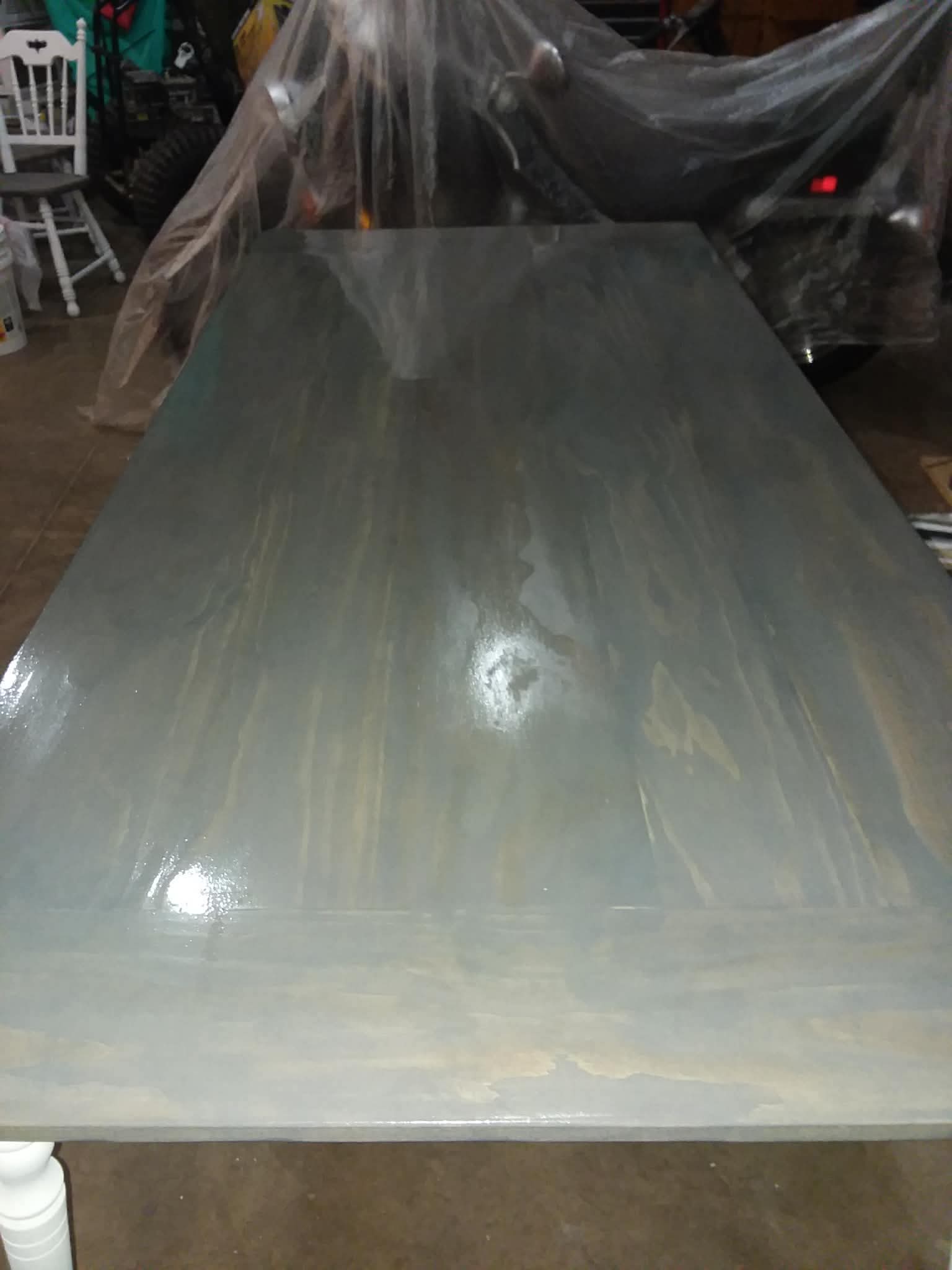 Finished custom dining table
